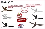 FANCO DELGALA (45/52INCH) / B STAR (36/46/52INCH) DC MOTOR CEILING FAN WITH REMOTE CONTROL AND FREE EXPRESS DELIVERY