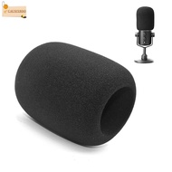 CAUSIXBDO Mic Windscreen Cover, Replacement Flocked Sponge Foam Microphone Pop Filter, Windproof Mic