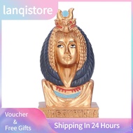 Lanqistore Egyptian Queen Head Statue Natural Resin Gift Pharaoh Figurine Decor BUN