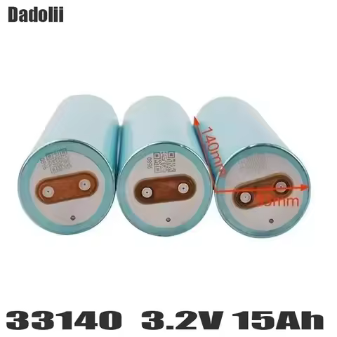 LiFePO4 cylindrical battery 33140 3.2V 15AH perfect replacement for 32700 32650