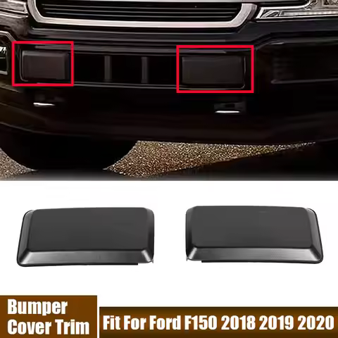 Car Front Bumper Trim Covers ABS Protection Cap Fit For Ford F150 2018 2019 2020 JL3Z-17E810-AB, JL3