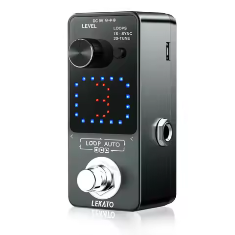 Lekato Electric Guitar Looper Loop Mini Guitar Effect Pedal Guitarra Tuner Looper Pedal Record 3 Wav