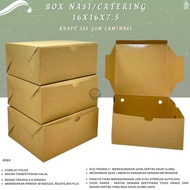 Catering Box Rice Box 16x16 325 Gsm Laminated Material (B3K4-16X16X7.5)
