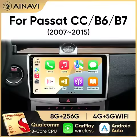 Ainavi Multimedia Player For Volkswagen VW Passat B6 B7 CC 2007-2015 Wireless Carplay Radio Android 