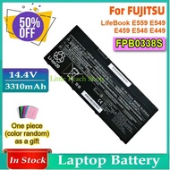 GlobeTrove， แบตเตอรี่แล็ปท็อป 14.4V 3310mAh รุ่น FPB0338S FPCBP529 FMVNBP247 สำหรับ FUJITSU LifeBook