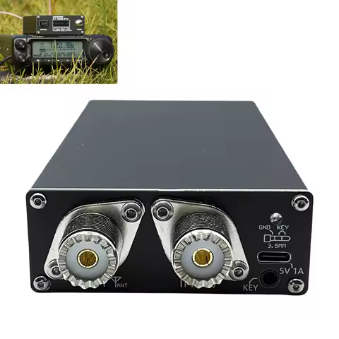 AT100M Pro Antenna Tuner 100W Automatic Antenna Tuner Support Morse Code Exerciser Shortwave Antenna