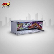 [LAHOMIA] Graffiti Parking Garage Display Gift Design 1:64 Parking Lot A-39 Warehouse