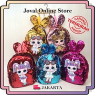 LED LIGHT SEQUIN CHILDREN'S BACKPACK / LED KINDERGARTEN PAUD SCHOOL BAG / LED CHILDREN'S BAG Beg Sek