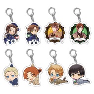 Anime Two-Dimensional Hetalia Ferrisiano Honda Chrysanthemum Hd Acrylic Keychain Pendant