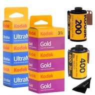 Kodak Ultramax 400 35mm Film 3 Pack & Kodak Gold 200 35mm Film 3 Pack Bundle (6 Total Rolls) 36exp f
