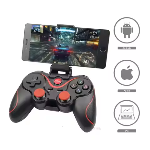 Terios T3 X3 Wireless Joystick Gamepad PC Game Controller Support Bluetooth BT3.0 Joystick For Mobil