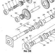 SEAL HOLDER (WHEEL AS) YANMAR YZC / YST-DX 3-44 ORIGINAL