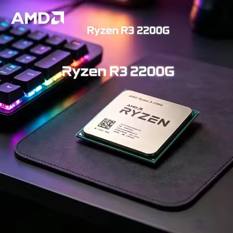 AMD Ryzen 3 2200G 3.5GHz 4-Core 4-Thread Processor with Radeon Vega 8 Graphics Socket AM4 CPU