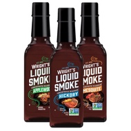 Wright's Liquid Smoke -Applewood and Mesquite Flavors - Highly Concentrated Liquid Smoke Flavoring f