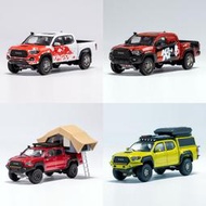 汽車模型 GCD 1:64 豐田 TACOMA 塔科瑪 越野改裝版 露營車 合金汽車模型