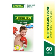 Appeton Multivitamin Lysine with Prebiotic Chewable Tablets 60 Tablets for Kids
