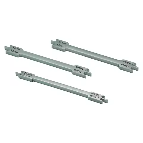 1PC Dental Bracket Gauge Stainless Steel Orthodontic Positioning Tool For Small Medium Large Bracket