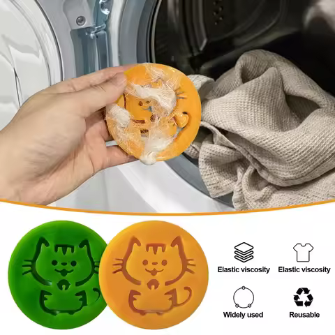Washing Machine Lint Pet Fur Lint Catcher Reusable Pet Hair Catcher Remover Cat Dog Lint Hair Remove