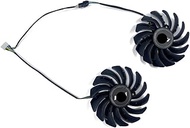 Graphics Card 2pcs Cooling 85MM PLD09210S12HH 4PIN GPU Cooling Fan for RX5700 XT Evoke OC RX 5700 57