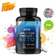Keto ACV Complex - with BHB Salts, MCT & Green Tea Extract, 60 Veggie Capsules for Fitness