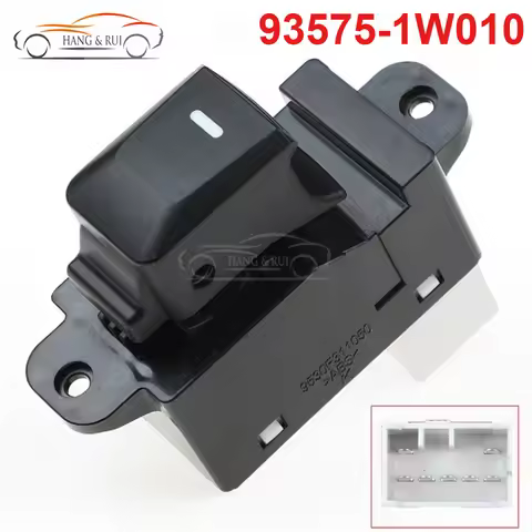 93581-A7100 93575-1W010 7 Pins Power Single Window Switch Button 935751W010 For 2011- 2017 Kia Rio P