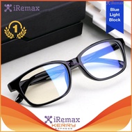 iRemax Computer Glasses แว่นกรองแสง แว่นคอมพิวเตอร์ กรองแสงสีฟ้า Blue Light Block กันรังสี UV UVA UVB กรอบแว่นตา Rectangle Style รุ่น Blue-3028