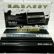 POWER AMPLIFIER 4 EMBASSY EM-450 TENAGA BADAK MOSFET EMBASSY