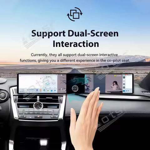 Dual 12.3’’ Android 13 For Lexus NX 200t 300 300h 2015-2018 Car GPS Navigation CarPlay HD Screen Mul