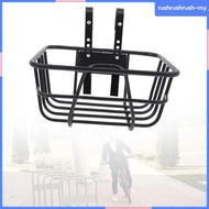 [RushrushrushMY] Bicycle Basket, Bicycle Basket, Detachable Pet Basket Carrier, Metal Bicycle Bag, F