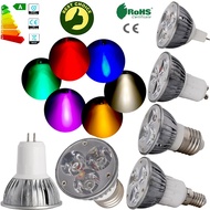 ERANPO 85-265V LED Spotlight Bulbs GU10 B22 GU5.3 MR16 E14 E27 B15 E12 6W 220V 240V 12V High Power E