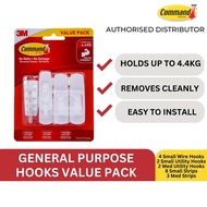 3M Command General Purpose Hooks Mixed Value Pack 17012-8