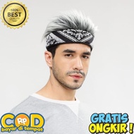 Udeng Cool Men's Wig Hat / Paisley Pattern Men's Wig Hat / modern Men's Wig Hat / Elegant Men's Wig 