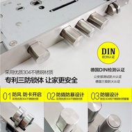 6068 6052 Overlord Hook Electronic Lock Body Double Hook Lock Body Stainless Steel Lock Cylinder Fin