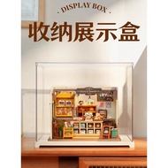 [in stock] rolife Ruolai diy Small House Dust Cover Display Box Household Building Blocks Imitation 