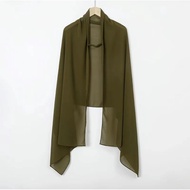ELASTIC BAND CHIFFON SHAWL WANITA
