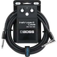 【Direct from Japan】BOSS BIC-10A-BK Guitar Cable, Black, 9.8 ft (3 m), L-Shape, Straight Type, Oxygen