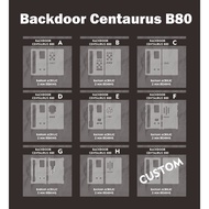 Rjk clear acrylic bankdoor centa b80 panel CASE