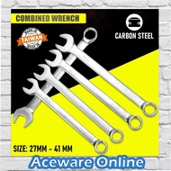 [Taiwan Made] Heavy Duty Combined Wrench Spanner Common Ring Combination Carbon Steel Tool Double En