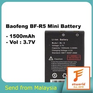 Baofeng BF R5 mini Original Battery 1500mAh (READY STOCK)