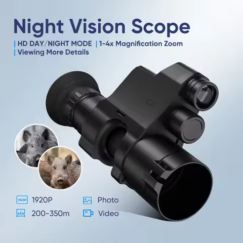 GOYOJO 300M Hunting Night Vision Scope Clip on Night Vision Monocular HD Day & Night Observation Sup