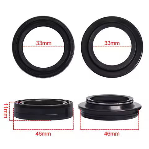33x46x11 Front Fork 33mm Oil Seal for HONDA PS SH FES 150 i FORZA CMX PANTHEON 125 250 KAWASAKI KX 6