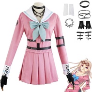【Ready Stock】Anime DanganRonpa V3 Killing Harmony Iruma Miu Cosplay Halloween Costume Suit Full Set