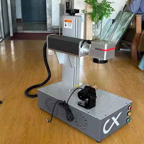 3 Red Light Raycus or JPT 20W 30W 50W 100W 200W Fiber Laser Marking Machine MOPA M7 Support Lightbur