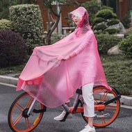 ☆Basikal Baju Hujan Dewasa Menunggang Basikal Lelaki dan Wanita Korea Fesyen Tunggal Kereta Elektrik Telus Baju Hujan Ka