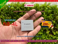 แบตกล้อง Canon รุ่น NB-4L IXY 210 IS IXY 510 IS IXY 220 IXY 400F IXUS 30 IXUS 55 60 65 70 75 80 IS 1