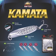 RIPTIDE KAMATA SPOON CASTING LURE ELECTROPLATTED CHROME SILVER 5 10 15 20 GRAM TWISTY CHROME