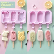 MEISITEKEKE | Cartoon Ice Cream Stick and Ice Cube Molds