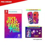 Switch Just Dance 2024 | 舞動全身 舞力全開 24 (中文/ 英文限定版) + 手掣貼紙 x 2 + 下載咭