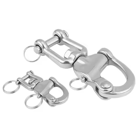 Swivel Snap Shackle Snap Shackle 316 Stainless Steel Jaw Swivel Snap Shackle for Sailboat Spinnaker 