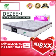 ECOlux - Dezeen 11 Inch Hotel Mattress | Chiropractic Spring System with HelixCoil Mattress | Coconu